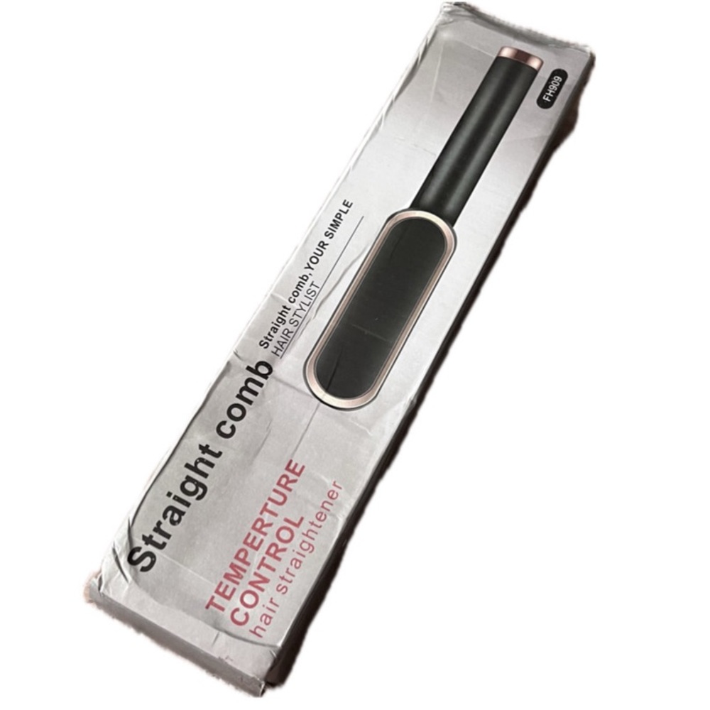 Straight Hair Comb Electric Temperature Control Straightener NEW